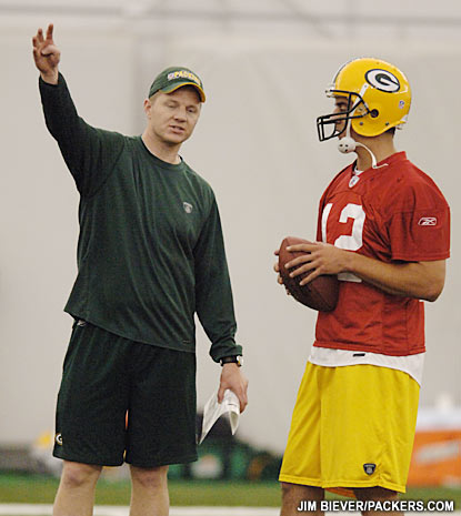 Darrell Bevell & Aaron Rodgers