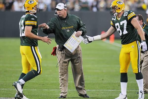 Mike McCarthy, Aaron Rodgers & Jordy Nelson