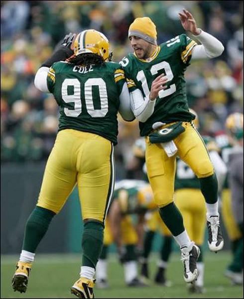 Aaron Rodgers & Colin Cole