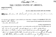 Original Land Patent